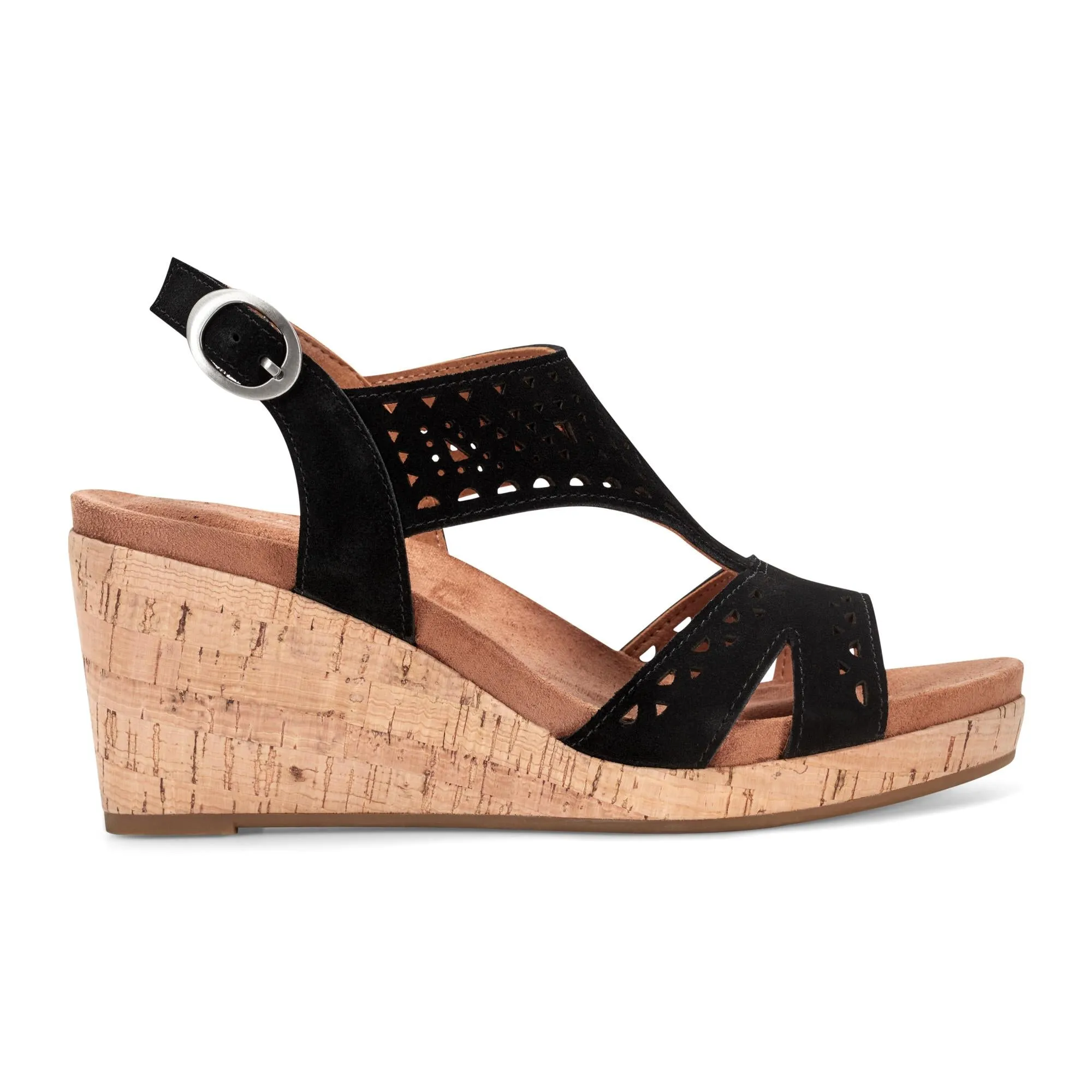 Rockport Women BELIS WEDGE BLACK/NICE RICH SUEDE GR sold by Rockport product image thumbnail 2