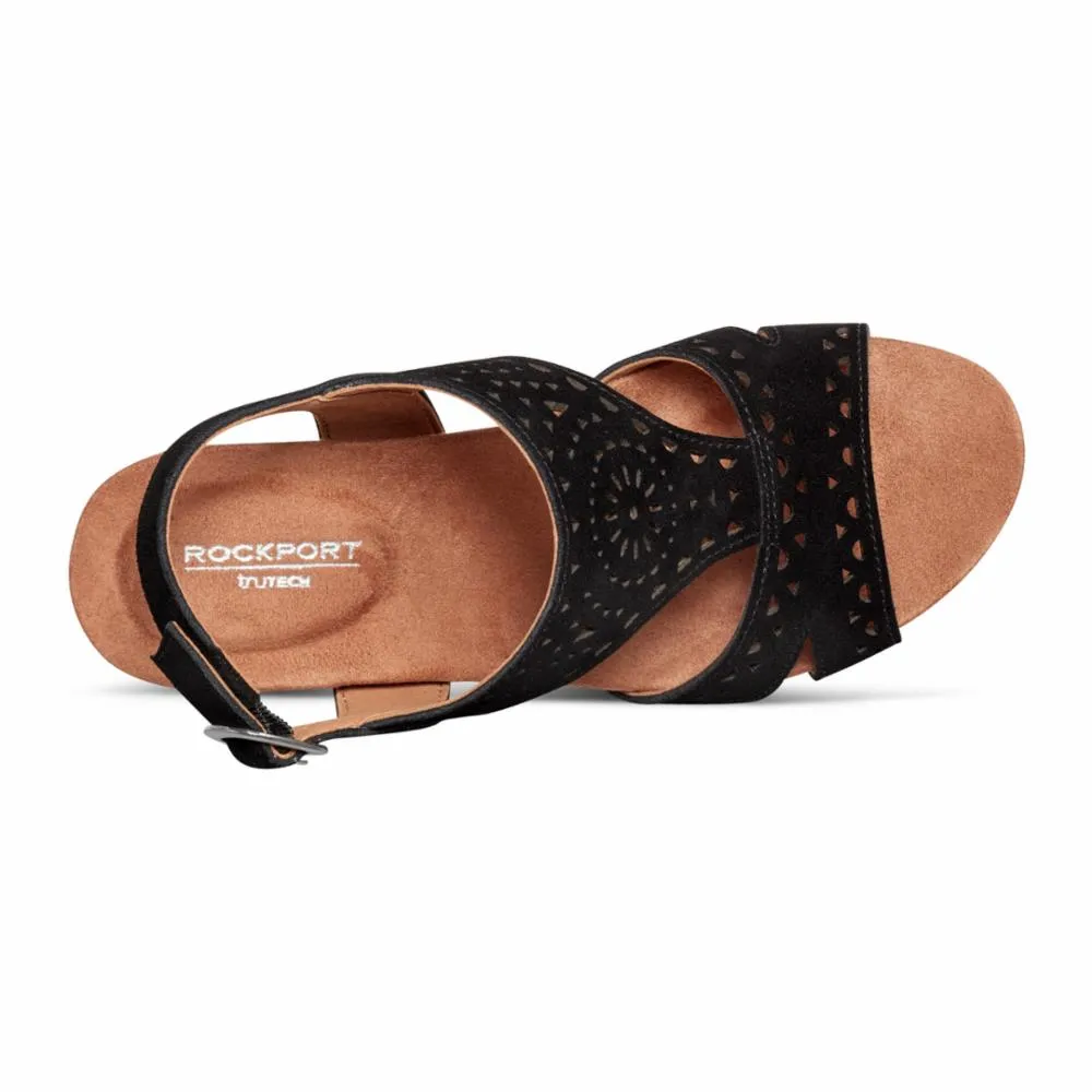 Rockport Women BELIS WEDGE BLACK/NICE RICH SUEDE GR sold by Rockport product image thumbnail 3