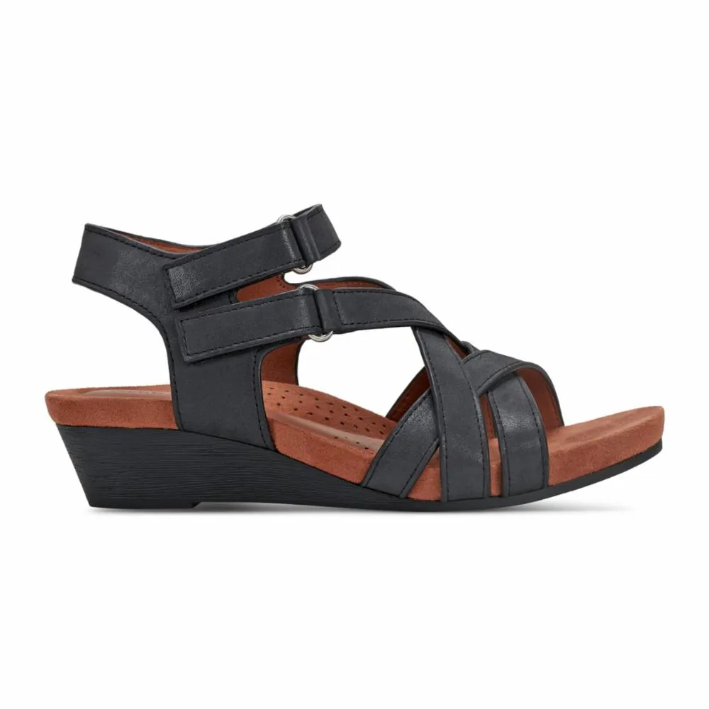 Cobb Hill HELIN WEDGE BLACK/SHORE (GR) sold by Rockport product image thumbnail 2