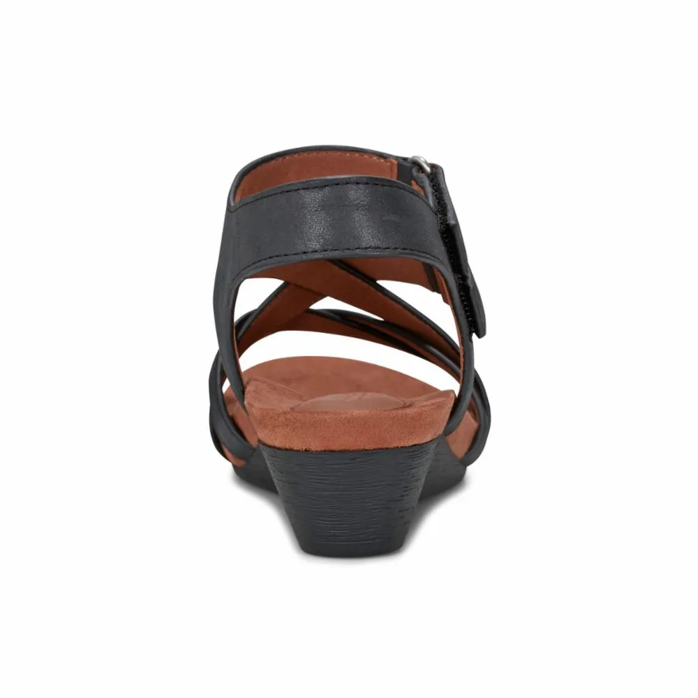 Cobb Hill HELIN WEDGE BLACK/SHORE (GR) sold by Rockport product image thumbnail 3