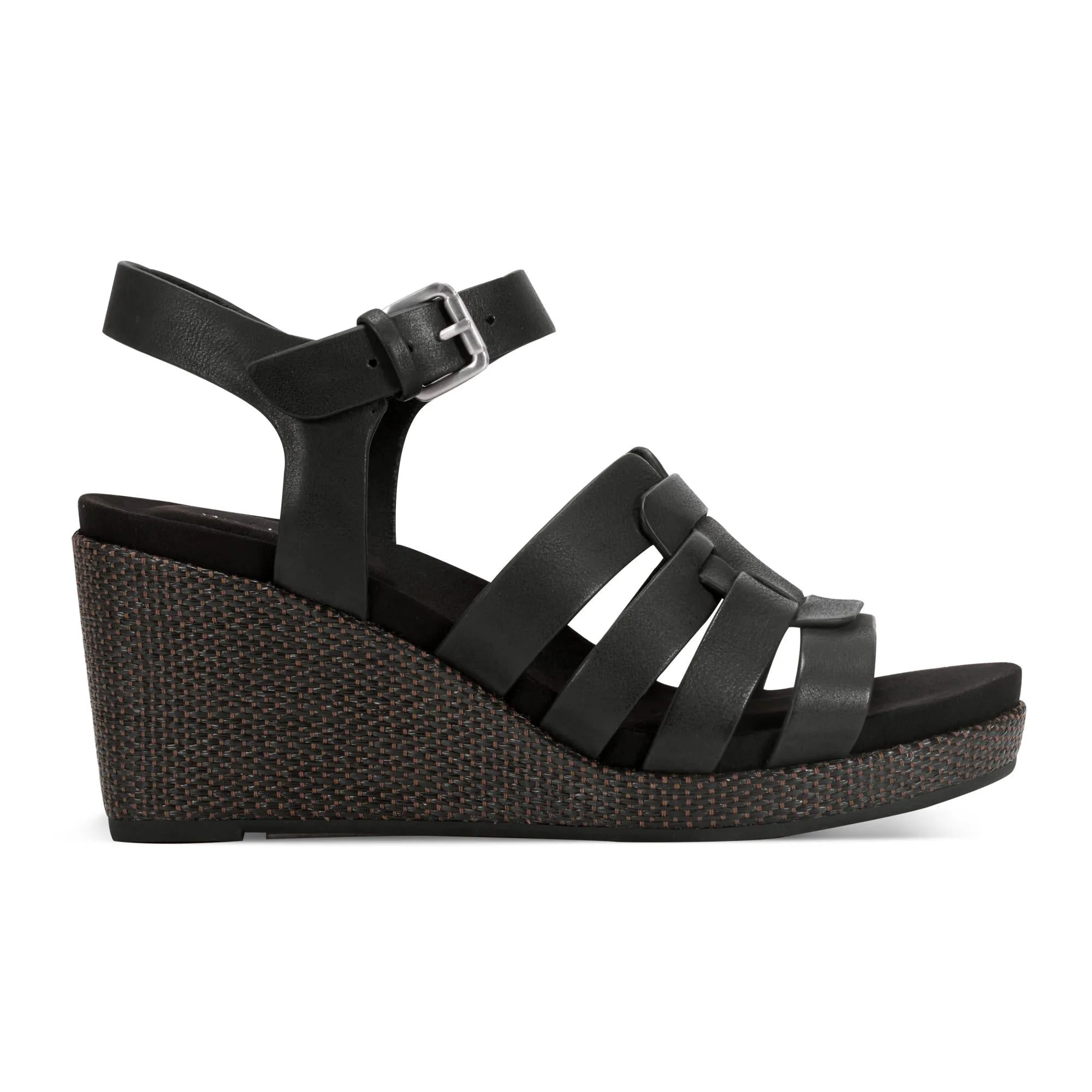 Rockport Women BESSA WEDGE BLACK/TRIVERIO LEATHER GR sold by Rockport product image thumbnail 2