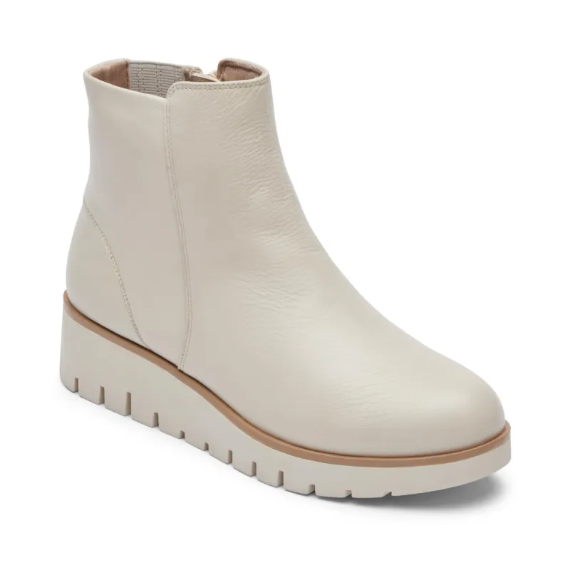 Rockport Women DANIA BOOTIE CHALK LTHR sold by Rockport