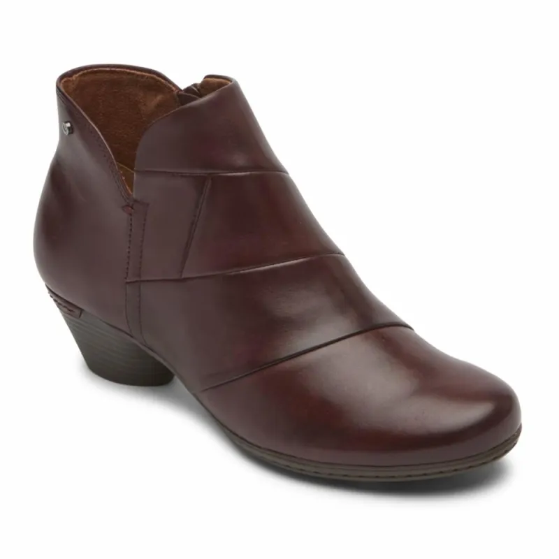 Cobb Hill LAUREL NEW BOOTIE RED LTHR sold by Rockport