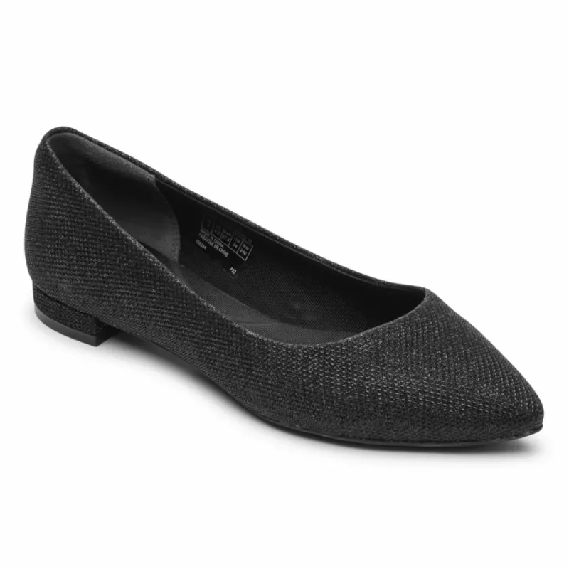 Rockport Women TOTAL MOTION ADELYN BALLET BLACK GLAM sold by Rockport