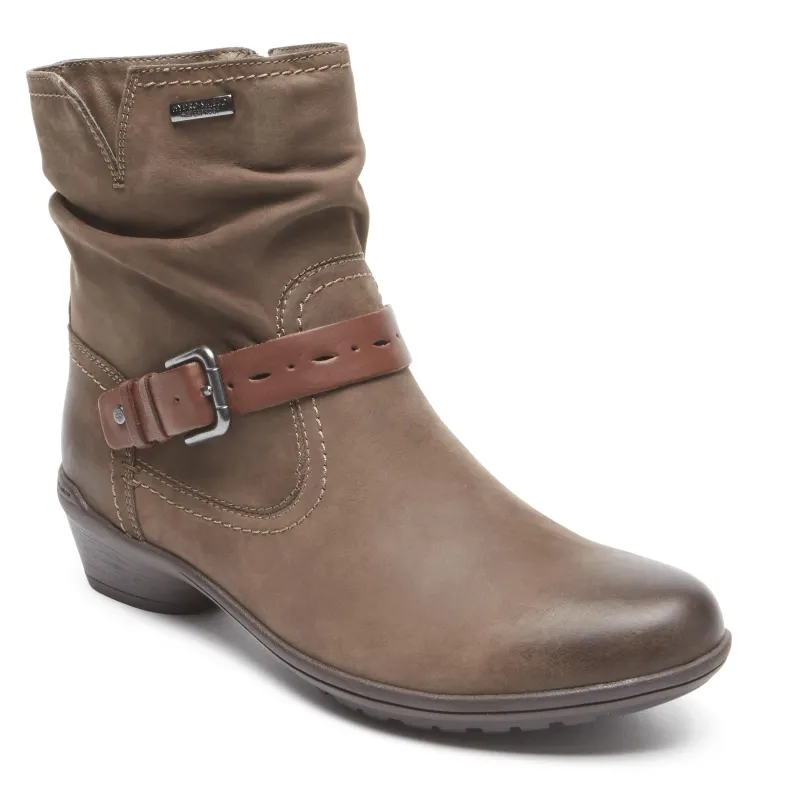 Rockport Women RILEY WATERPROOF MID BOOT STONE sold by Rockport