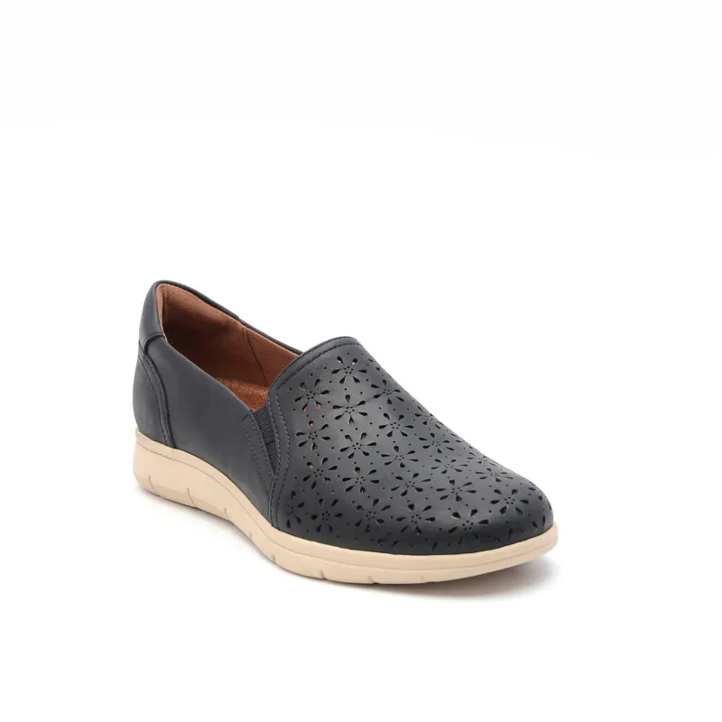 Cobb Hill  LENOIR SLIP ON BLACK/BLACK/SHORE (GR)/GORE sold by Rockport