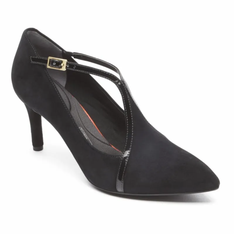 Rockport Women TOTAL MOTION 75mmPTH STRAP BLACK/KID SUEDE sold by Rockport
