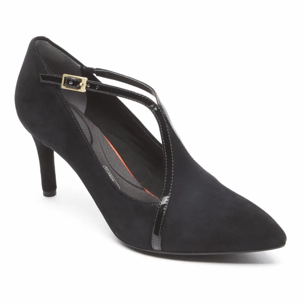Rockport Women TOTAL MOTION 75mmPTH STRAP BLACK/KID SUEDE sold by Rockport