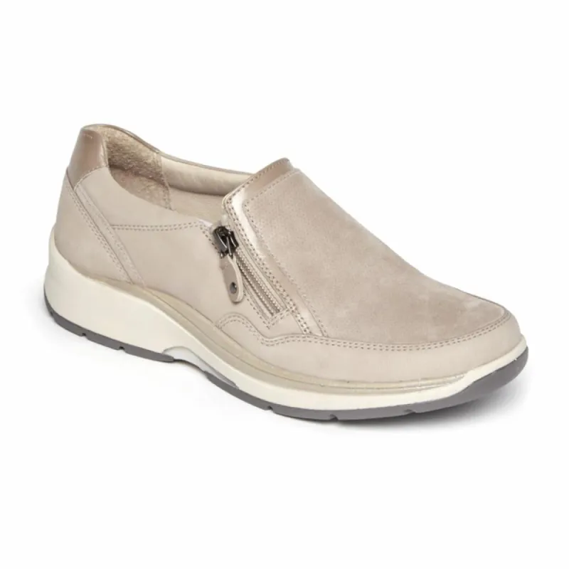 Aravon PYPER SIDE ZIP TAUPE made by Rockport
