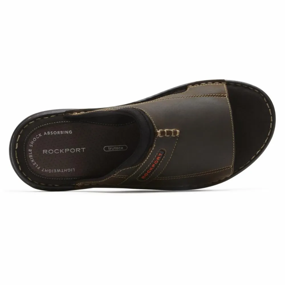 Rockport Men DARWYN SLIDE 2 BROWN II/LEATHER sold by Rockport product image thumbnail 3