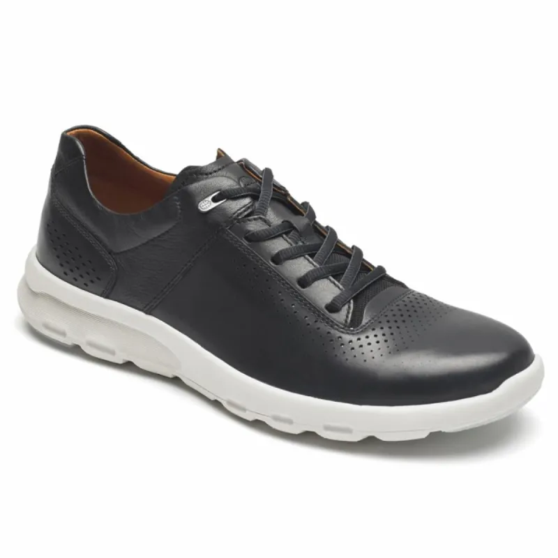 Rockport Men LETS WALK M PLAINTOE BLACK/LEATHER sold by Rockport