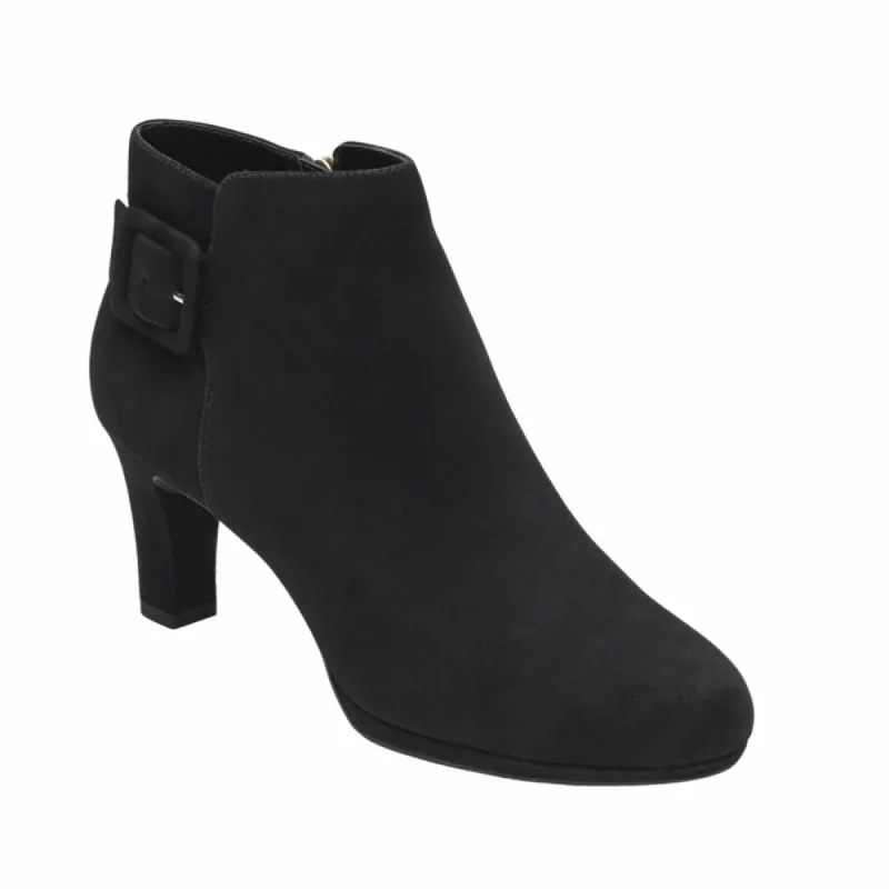 Rockport Women TOTAL MOTION LEAH BOOTIE BLACK/KID SUEDE sold by Rockport