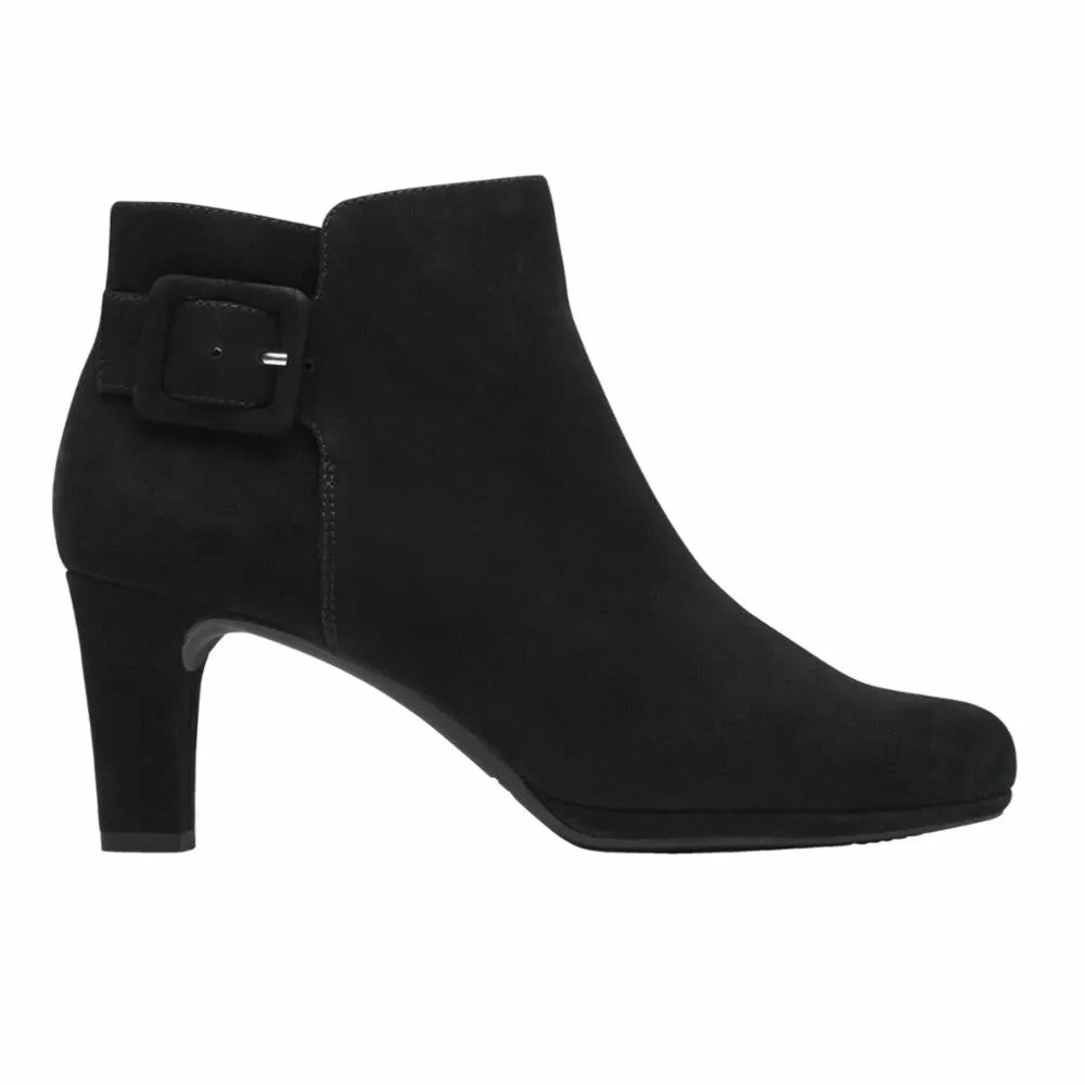 Rockport Women TOTAL MOTION LEAH BOOTIE BLACK/KID SUEDE sold by Rockport product image thumbnail 2