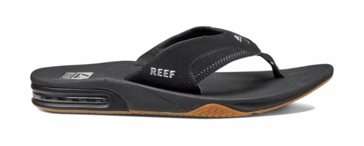Reef Men FANNING BLACK/SILVER sold by Rockport