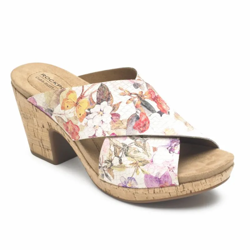 Cobb Hill ALLEAH SLIDE WHITE/FLORAL sold by Rockport