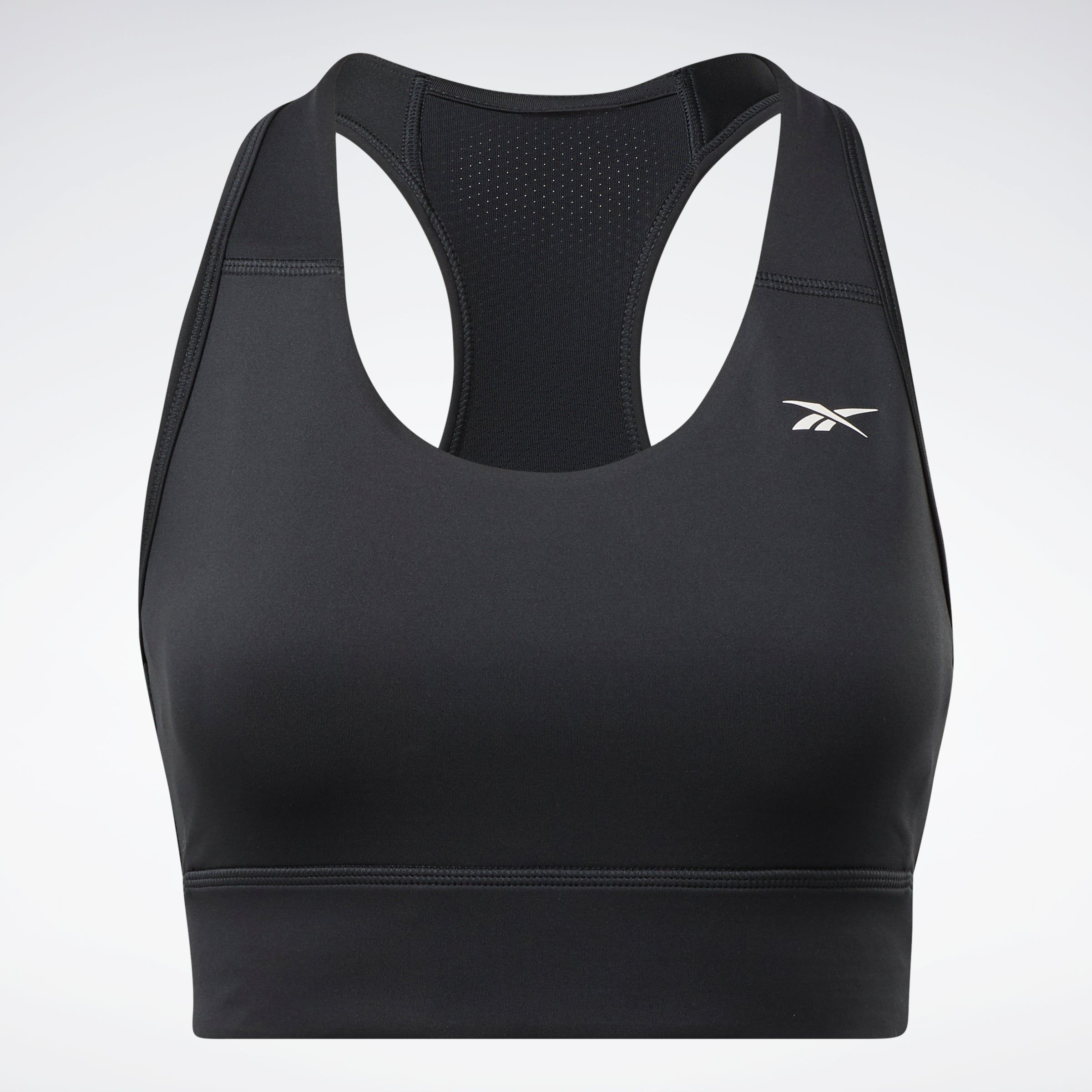 Reebok Apparel Women Running Essentials High-Impact Bra Nghblk sold by Rockport