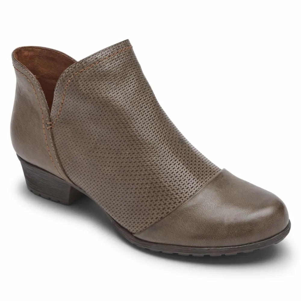 Cobb Hill GRATASHA V-CUT BOOT TAUPE LEATHER sold by Rockport