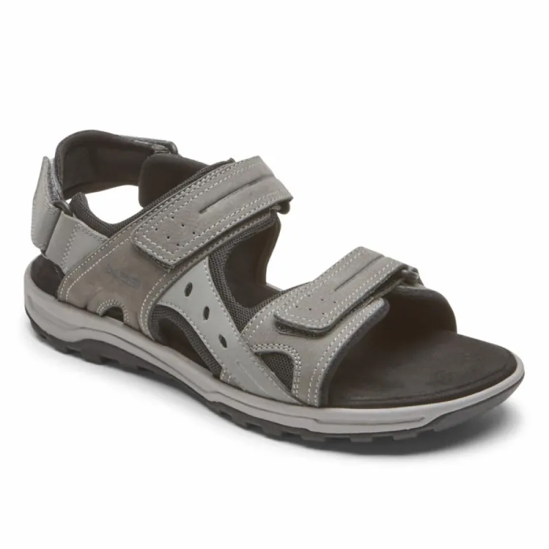 Rockport Men TRAIL TECHNIQUE SANDAL ADJUSTABLE SANDAL STEEL GREY sold by Rockport