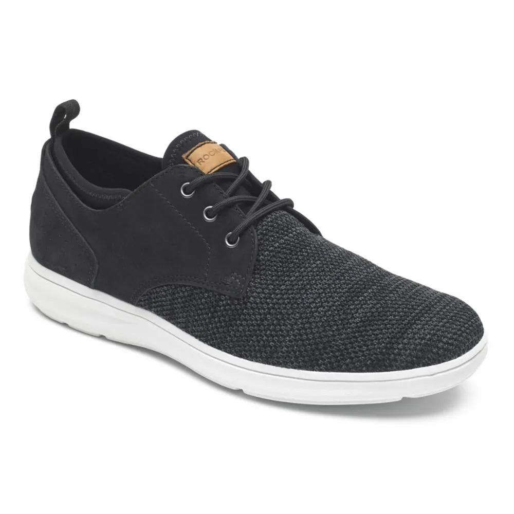 Rockport Men ZADEN PLAIN TOE OX BLACK NBK/MESH sold by Rockport