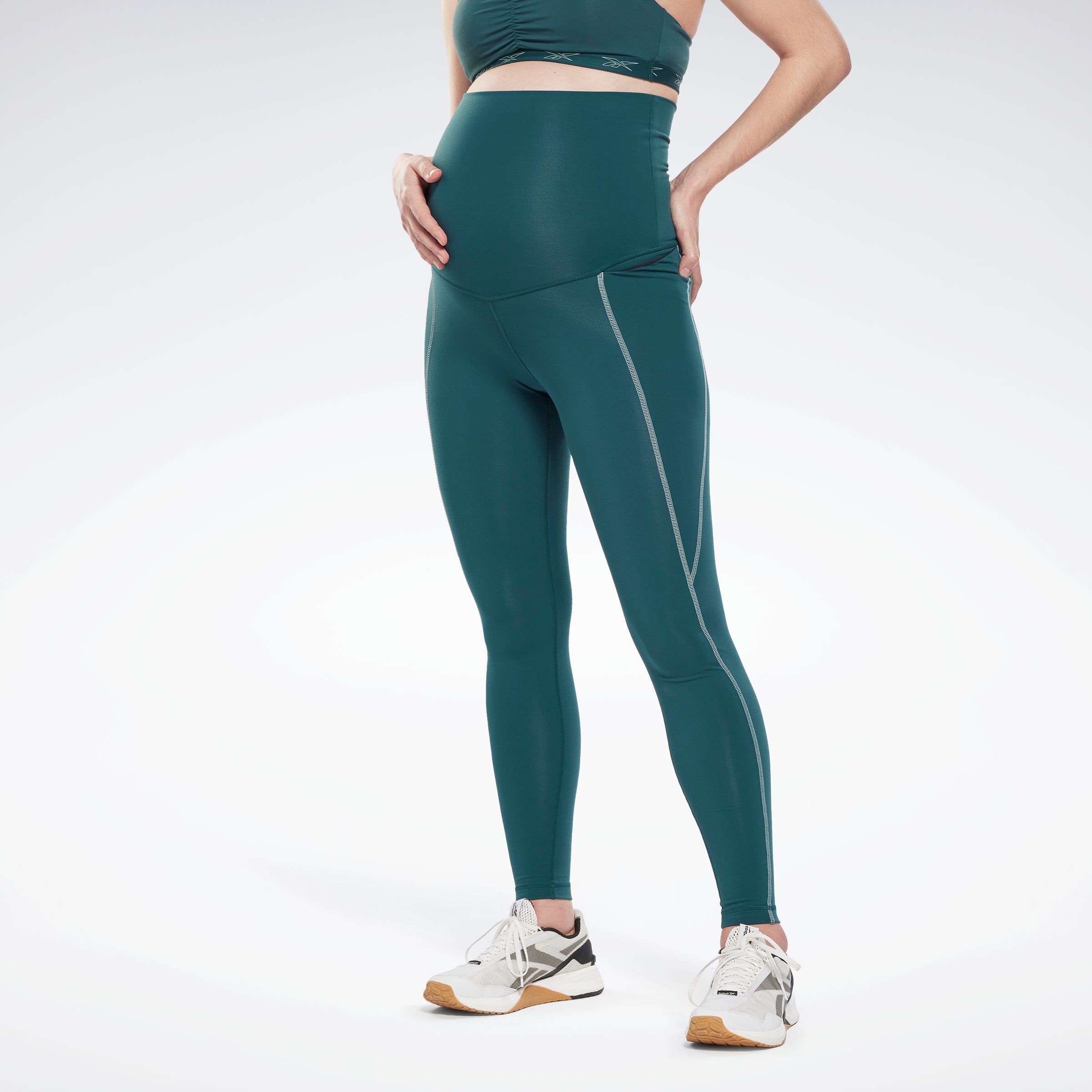 Reebok Apparel Women Reebok Lux 2.0 Maternity Leggings Forgrn sold by Rockport