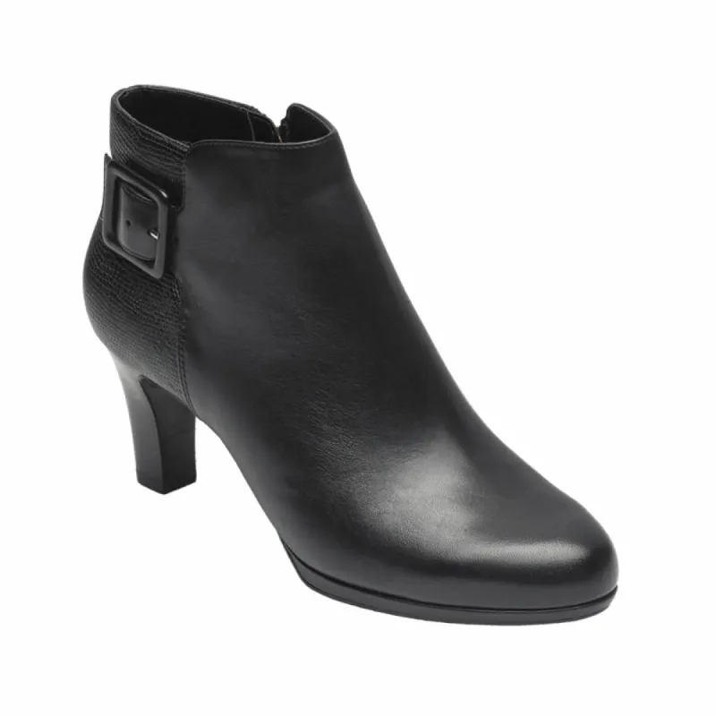 Rockport Women TOTAL MOTION LEAH BOOTIE BLACK/LEATHER sold by Rockport