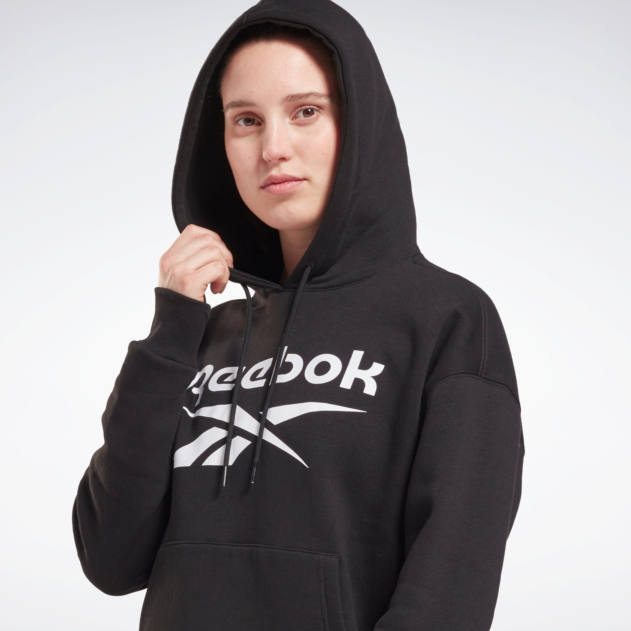 Reebok Apparel Women Reebok Identity Logo Fleece Hoodie Black sold by Rockport product image thumbnail 4