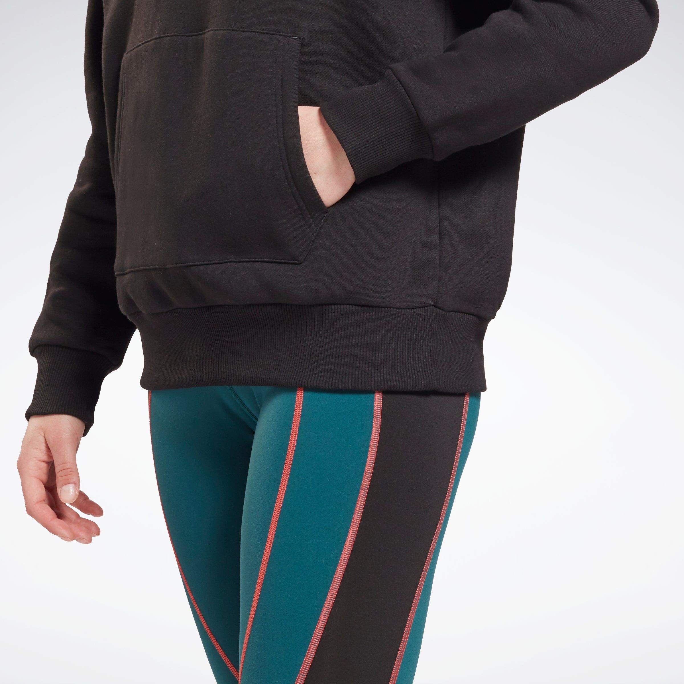 Reebok Apparel Women Reebok Identity Logo Fleece Hoodie Black sold by Rockport product image thumbnail 5