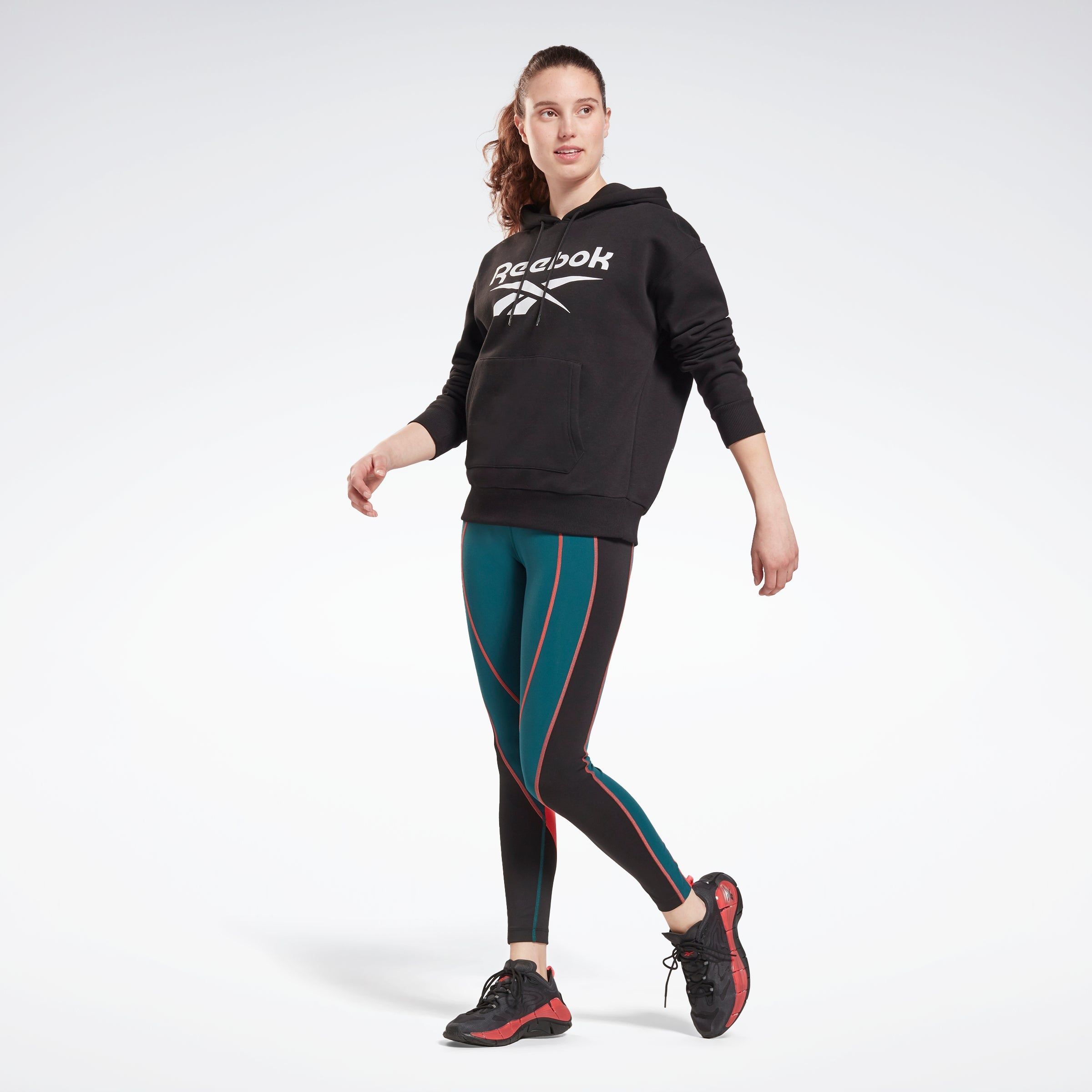 Reebok Apparel Women Reebok Identity Logo Fleece Hoodie Black sold by Rockport product image thumbnail 2