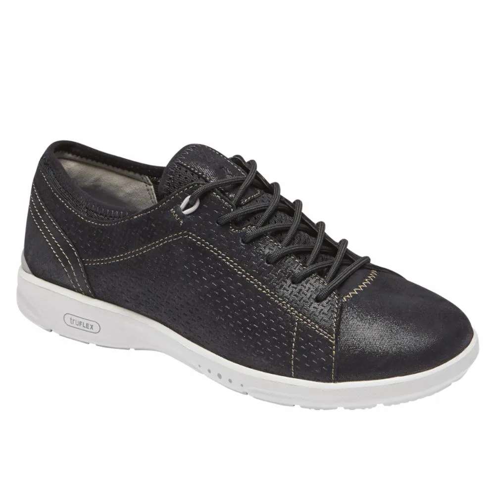 Rockport Women TRUFLEX LACE TO TOE BLACK/SHIMMER sold by Rockport