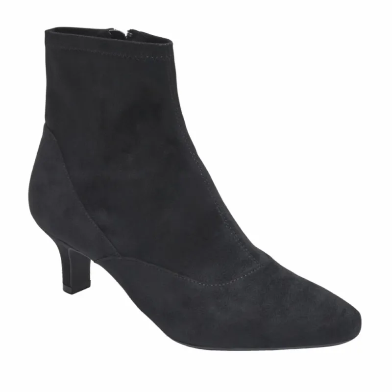 Rockport Women KIMLY STRETCH BOOTIE BLACK/MICROSUEDE sold by Rockport