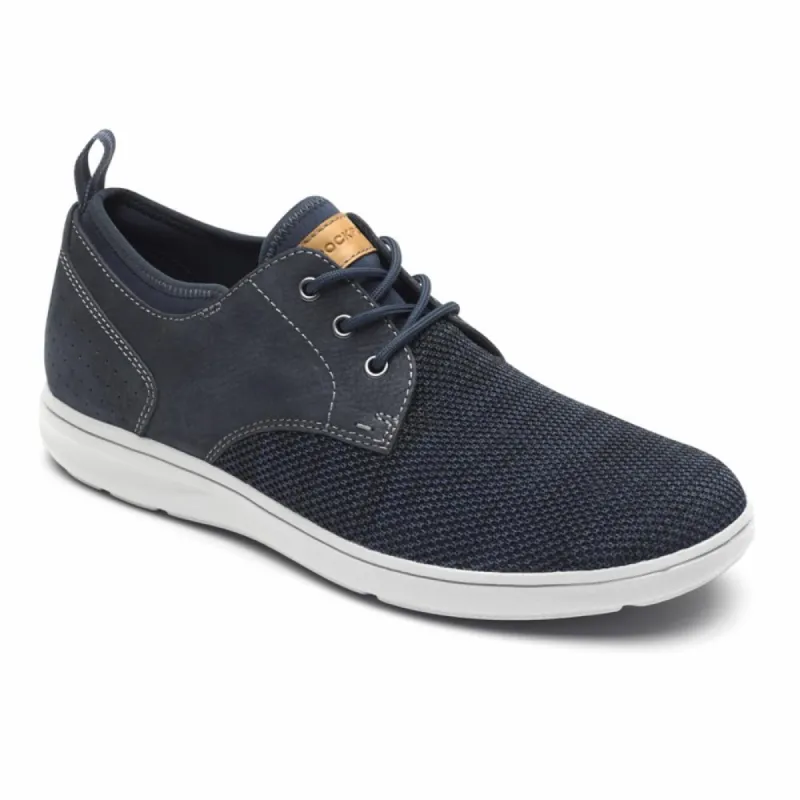 Rockport Men ZADEN PLAIN TOE OX NAVY NUBUCK/MESH sold by Rockport
