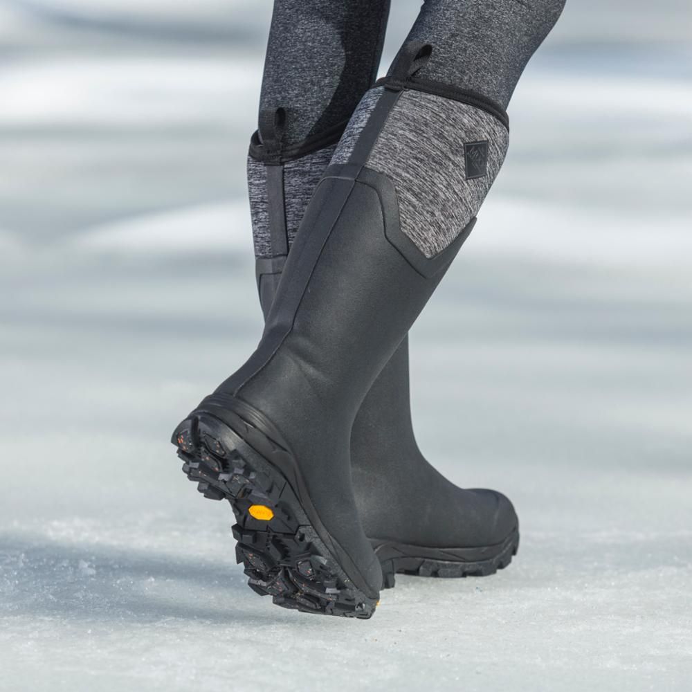 Muck Footwear Women ARCTIC ICE VIBRAM ARCTIC GRIP ALL TERRAIN TALL BLACK/JERSEYHEATHER sold by Rockport product image thumbnail 2