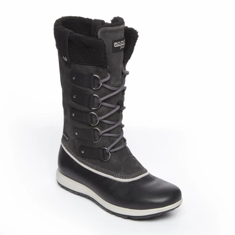Rockport Women XCS BRITT WP HIGH BOOT BLACK sold by Rockport