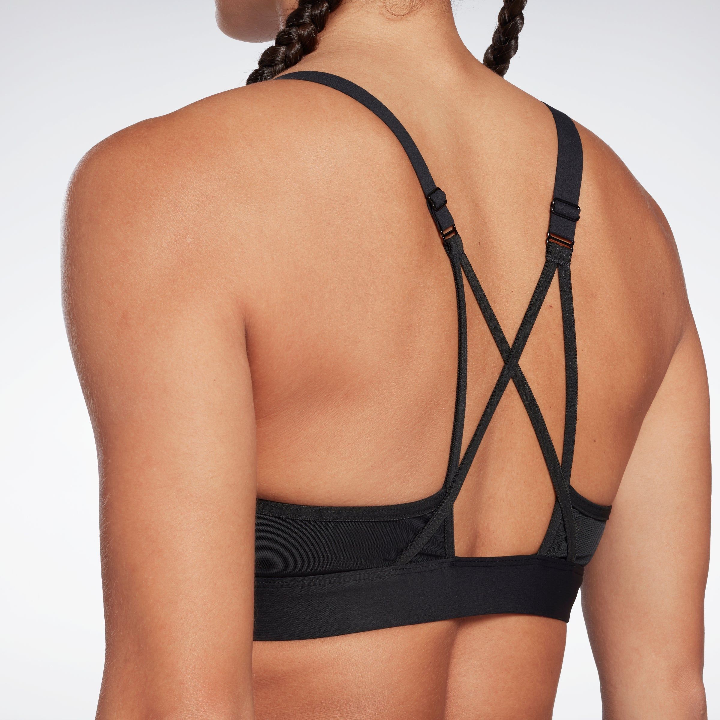 Reebok Apparel Women Reebok Lux Strappy Sports Bra Black sold by Rockport product image thumbnail 5