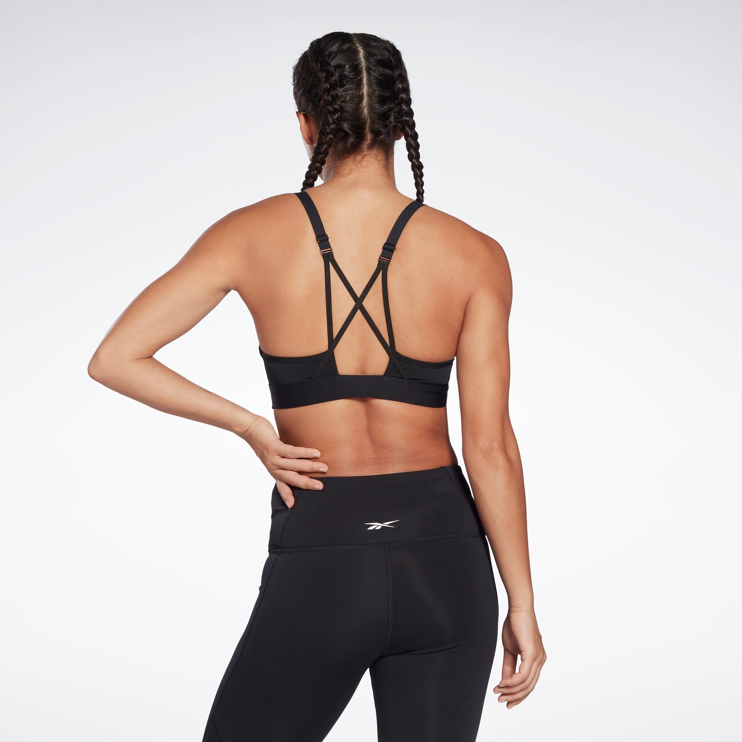 Reebok Apparel Women Reebok Lux Strappy Sports Bra Black sold by Rockport product image thumbnail 3