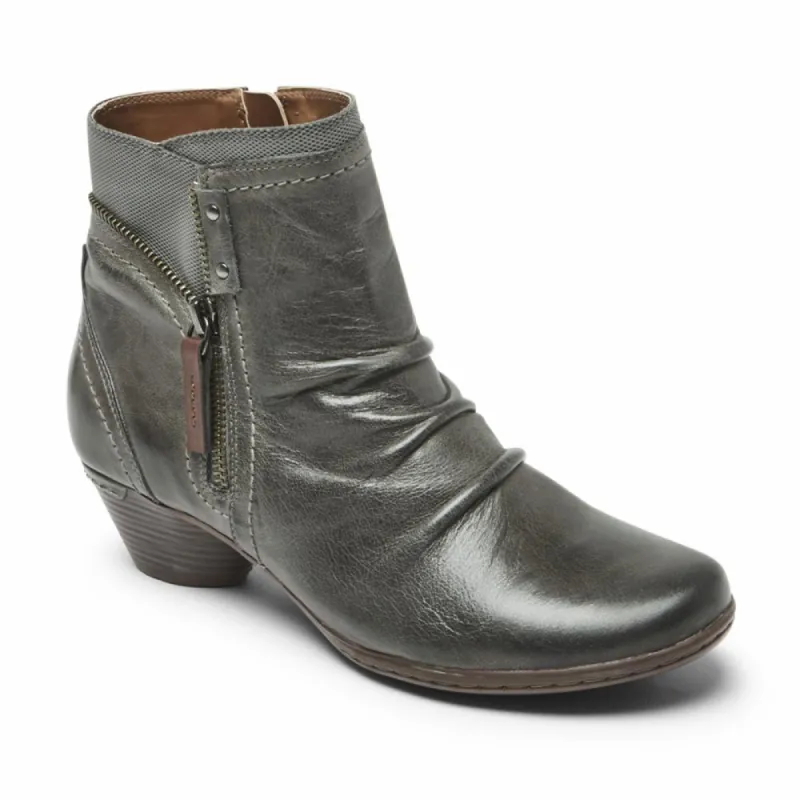 Cobb Hill LAUREL BOOTIE GREY LEATHER sold by Rockport