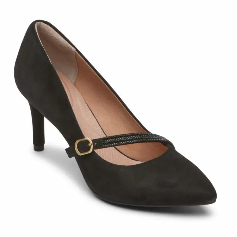 Rockport Women TOTAL MOTION 75mmPTH TM75MMPTH MARYJANE BLACK SUEDE GLAM sold by Rockport