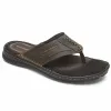 Rockport Men DARWYN THONG BROWN II/LEATHER sold by Rockport