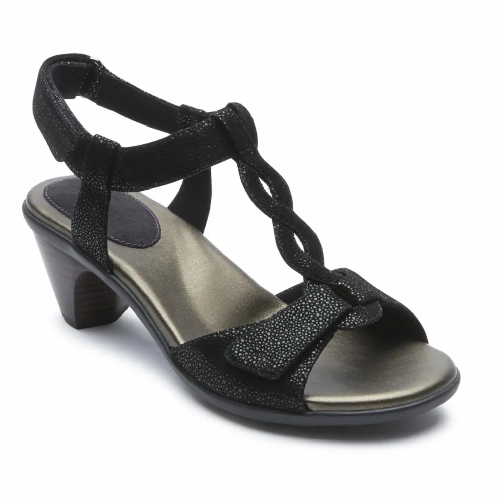 Aravon MEDICI T STRAP BLACK sold by Rockport