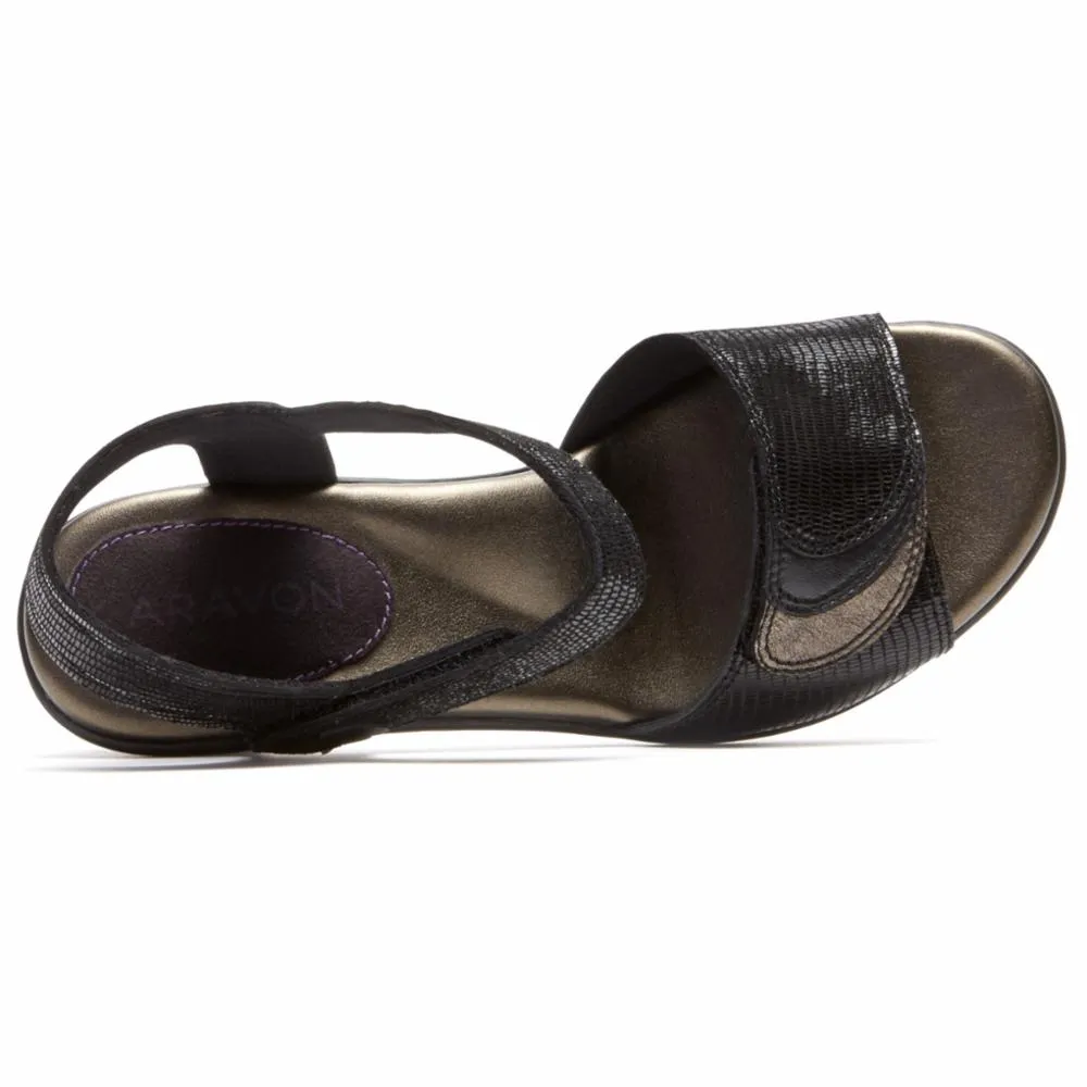 Aravon MEDICI SANDAL BLACK sold by Rockport product image thumbnail 3