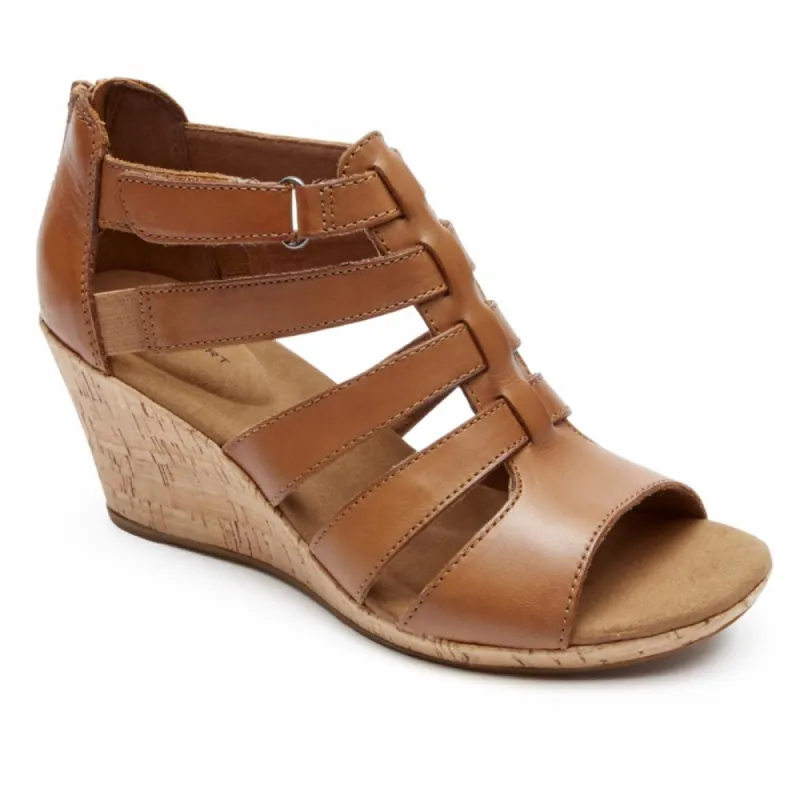 Rockport Women BRIAH GLADIATOR DK TAN/LEATHER sold by Rockport