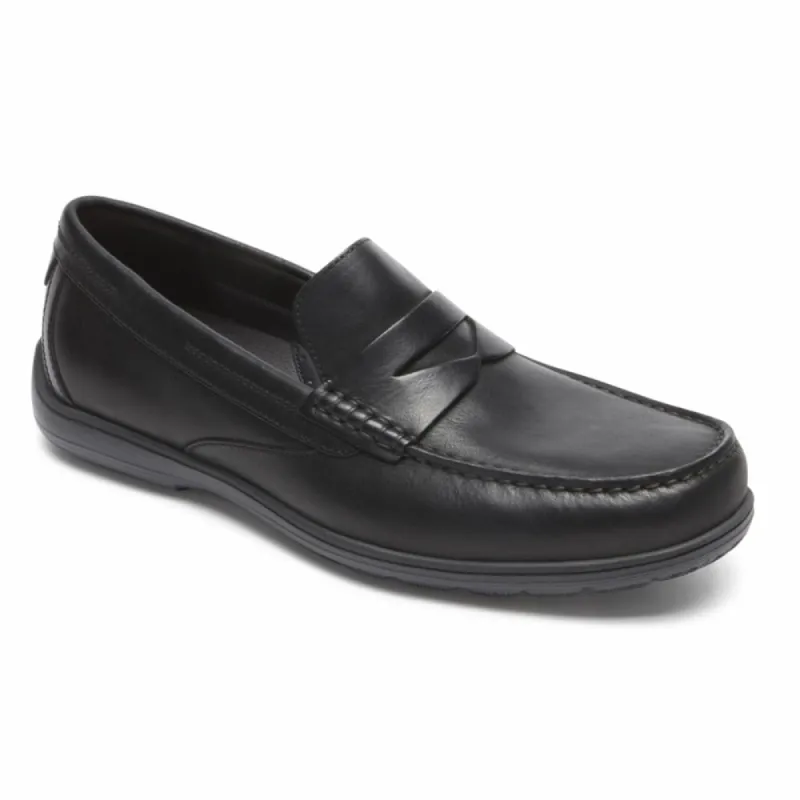 Rockport Men TOTAL MOTION PENNY LOAFER BLACK/LEATHER sold by Rockport
