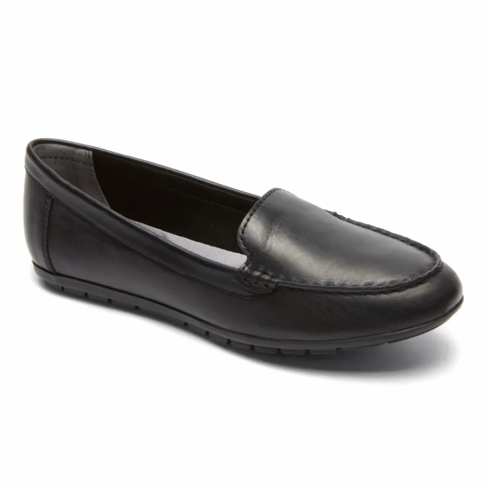 Rockport Women DEMISA II PLAIN MOC BLACK/LEATHER sold by Rockport