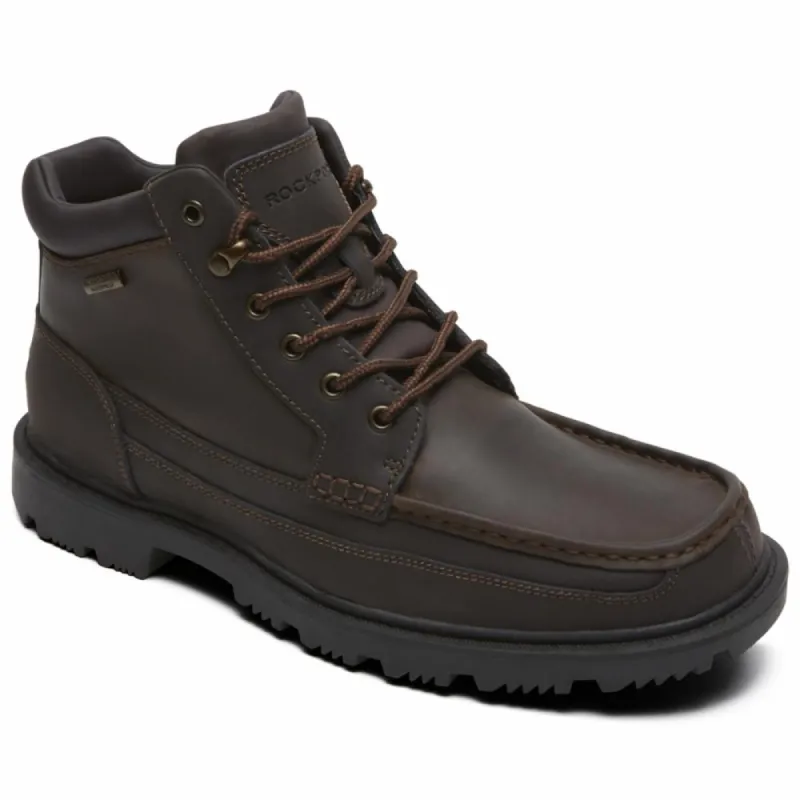 Rockport Men REDEMPTION ROAD MOC TOE BOOT DARK BROWN sold by Rockport
