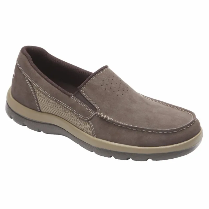 Rockport Men GET YOUR KICKS GORE SLIP ON CHOCOLATE/NUBUCK sold by Rockport