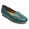 Cobb Hill GALWAY WOVN LOAFER TEAL LEATHER sold by Rockport