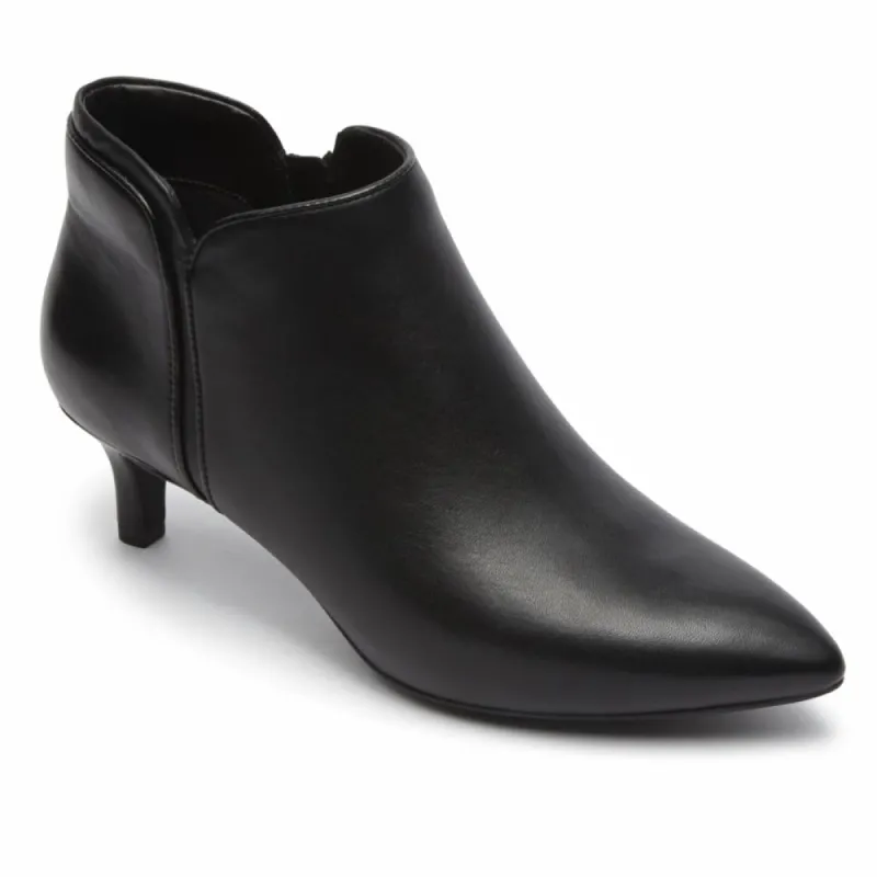 Rockport Women TOTAL MOTION KALILA PIPING BOOTIE BLACK/LEATHER sold by Rockport