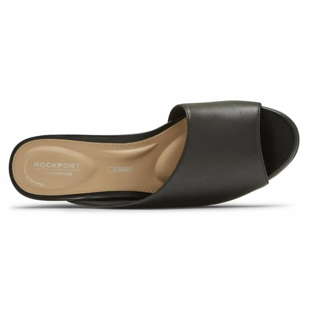 Rockport Women TOTAL MOTION TAYLOR ASYM SLIDE BLACK LTHR sold by Rockport product image thumbnail 3