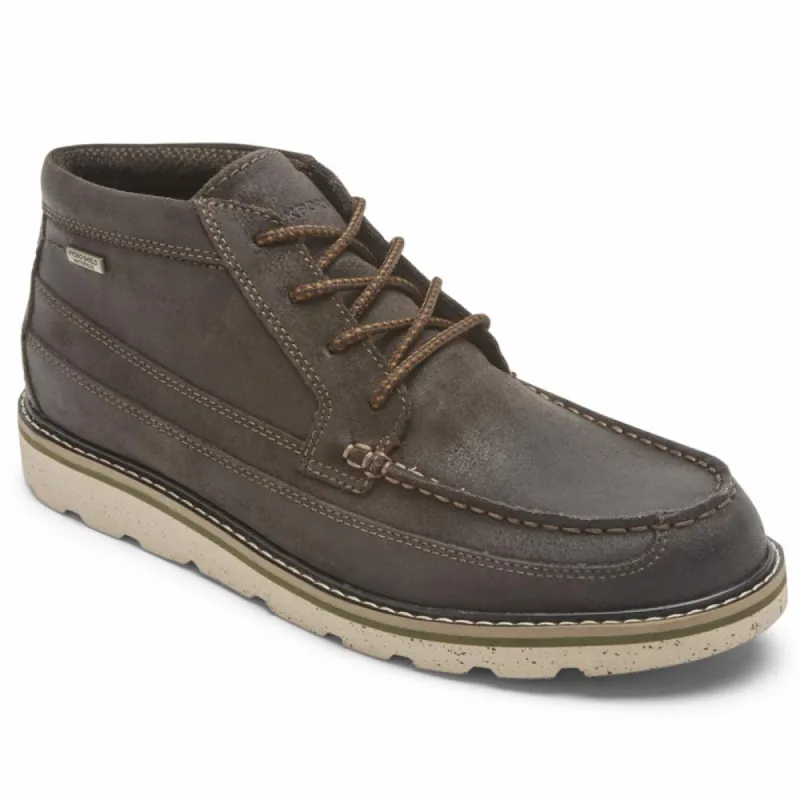 Rockport Men STORM FRONT MOC BOOT DARK BROWN/SUEDE sold by Rockport