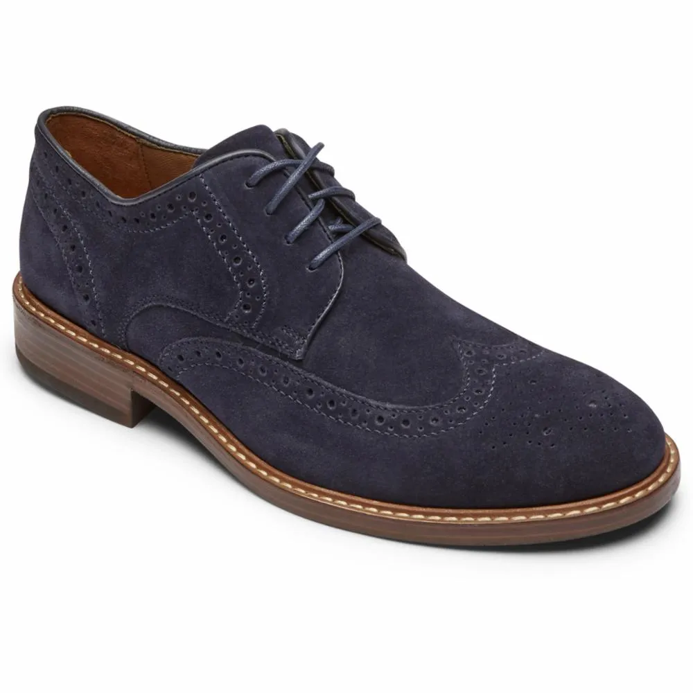 Rockport Men KENTON WINGTIP NAVY SDE sold by Rockport